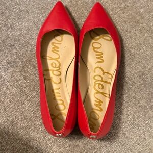 Sam Edelman Vibrant Red Flats